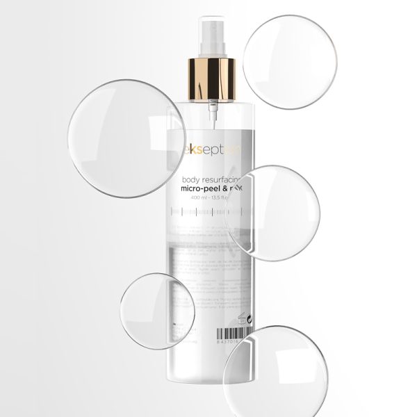 Body resurfacing micro peel & milk 400ml bottle